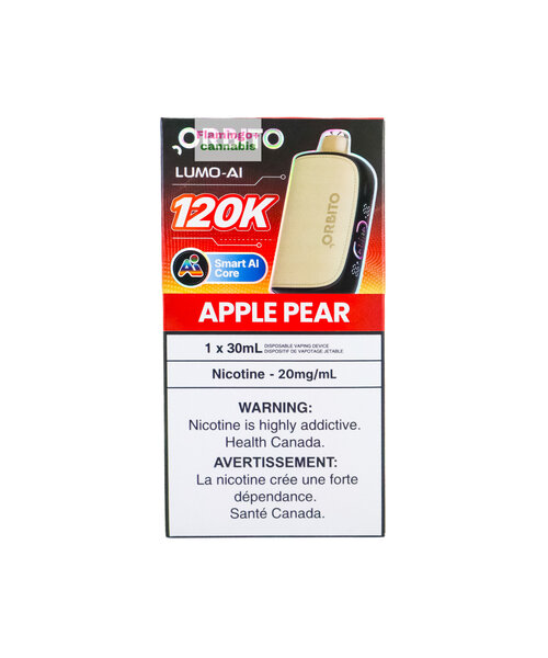 ORBITO Lumo AI 120k Puff Rechargeable Disposable AB Apple Pear