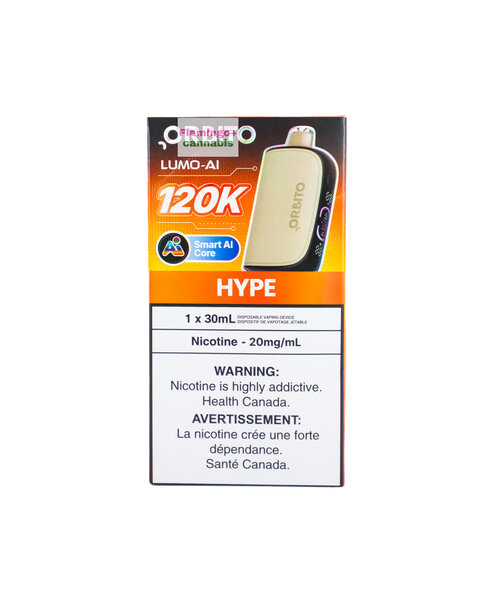 ORBITO Lumo AI 120k Puff Rechargeable Disposable AB Hype