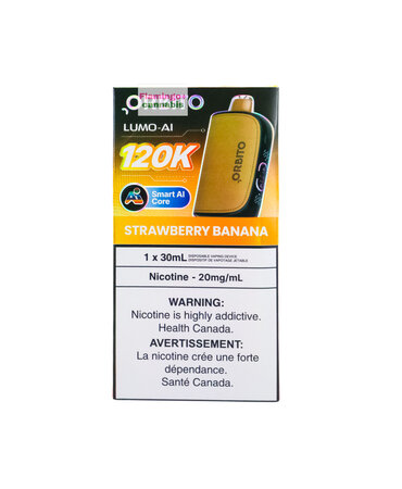 ORBITO ORBITO Lumo AI 120k Puff Rechargeable Disposable AB Strawberry Banana