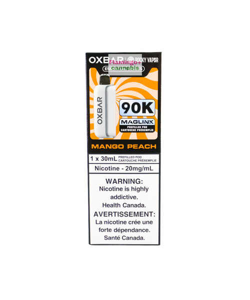 Rocky Vapor x OXBAR MAGLINK 90k Puff Pre-Filled Pod AB Mango Peach