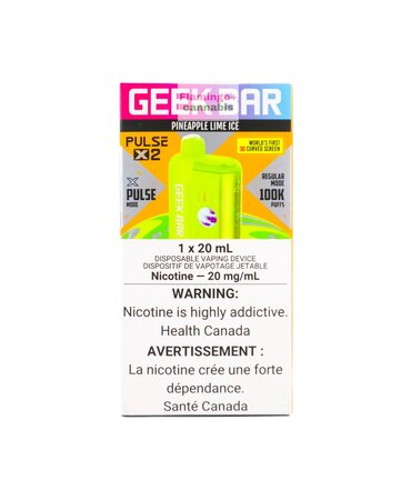 geek bar Geek Bar Pulse X2 100k Puff Disposable AB Pineapple Lime Ice