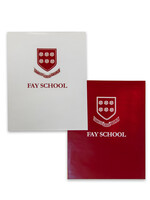 2 Pocket Fay School Folder (White)