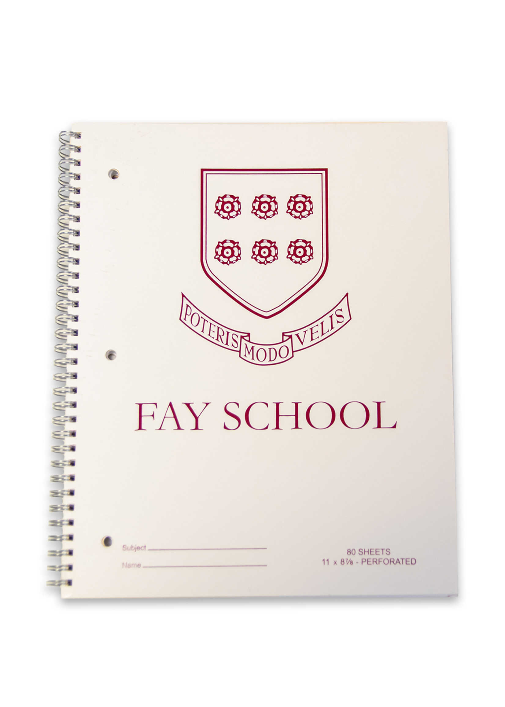 Notebook FAY 1 Subject