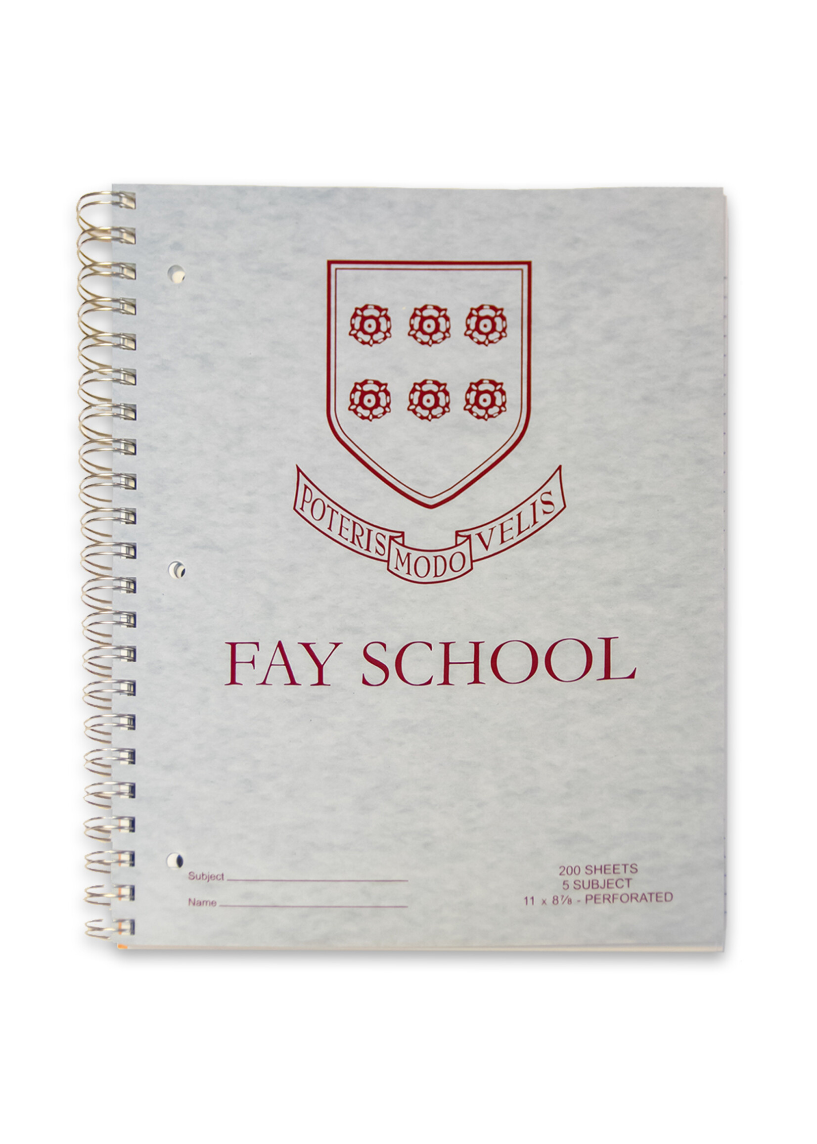 Notebook FAY 5 Subject