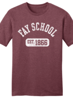 E-S Sports Fay Collegiate T-shirt Heather Cardinal