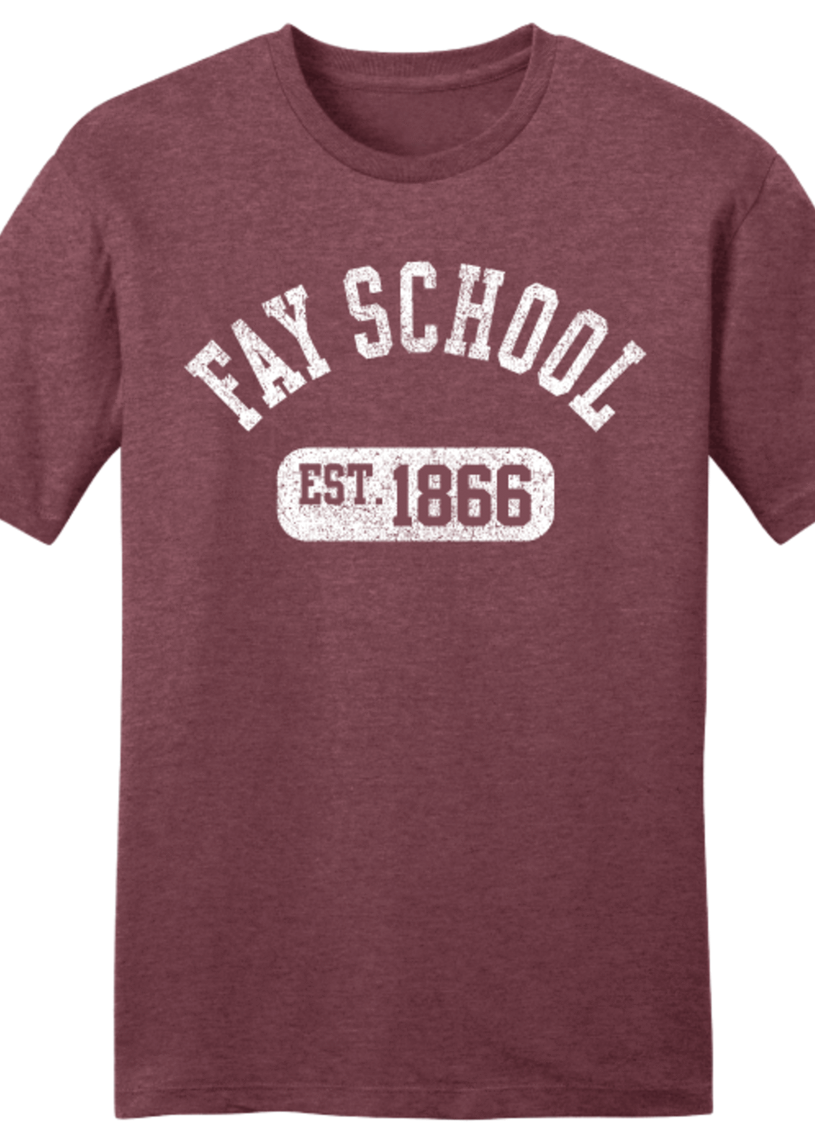 E-S Sports Fay Collegiate T-shirt Heather Cardinal