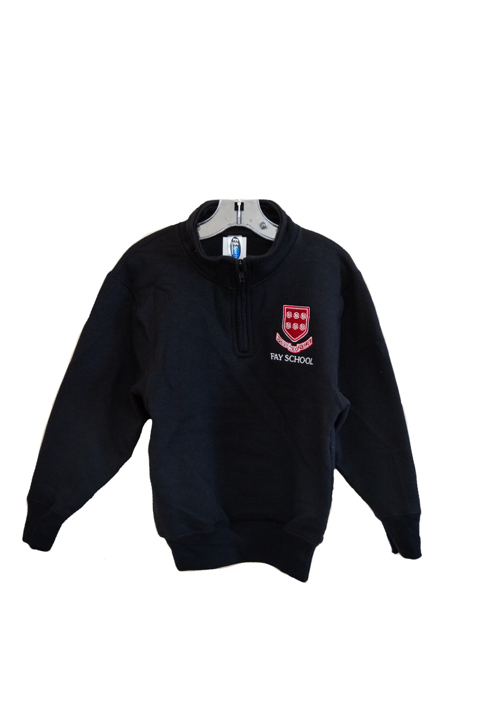 1/4 zip black youth