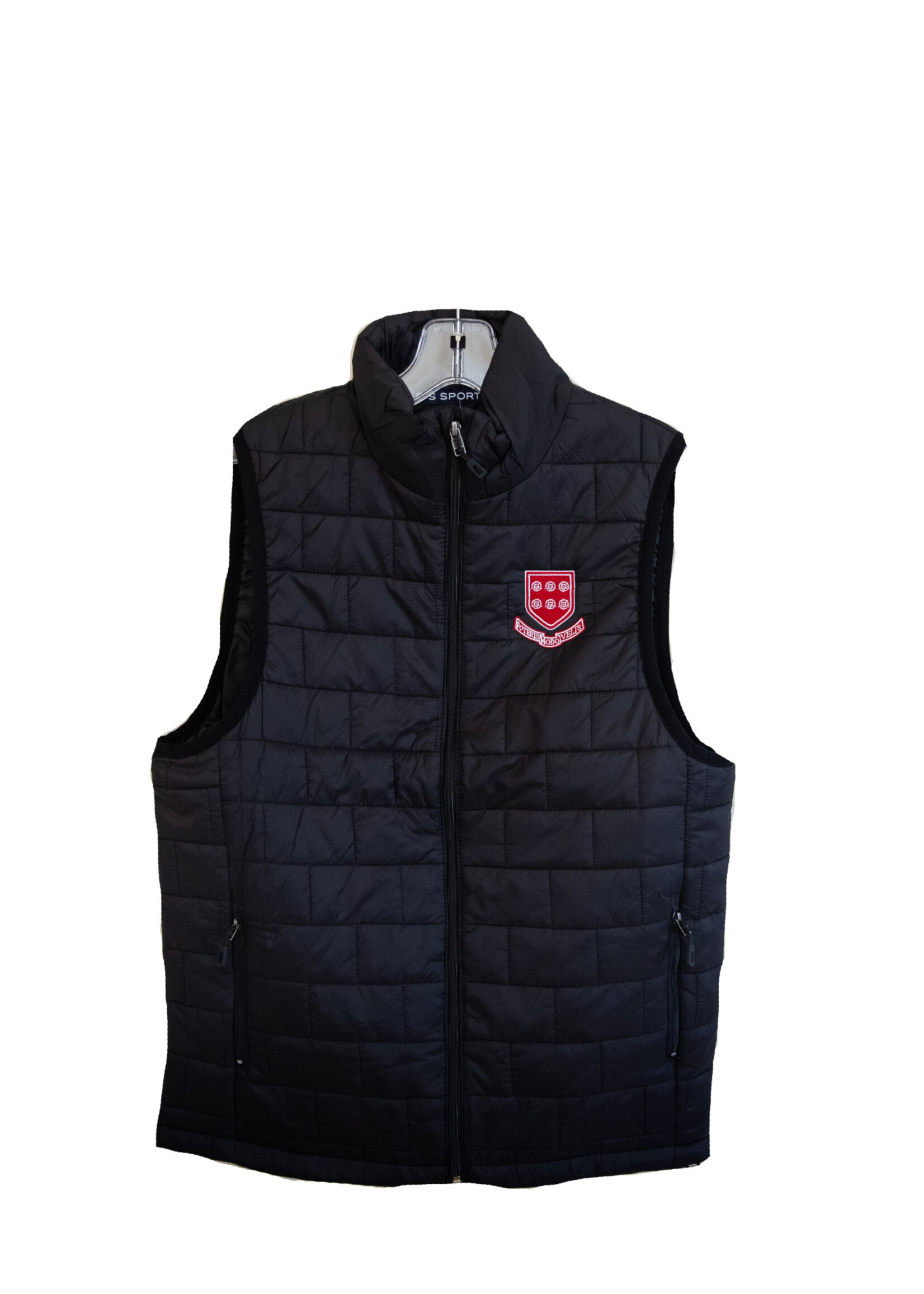 Unisex black puffer vest