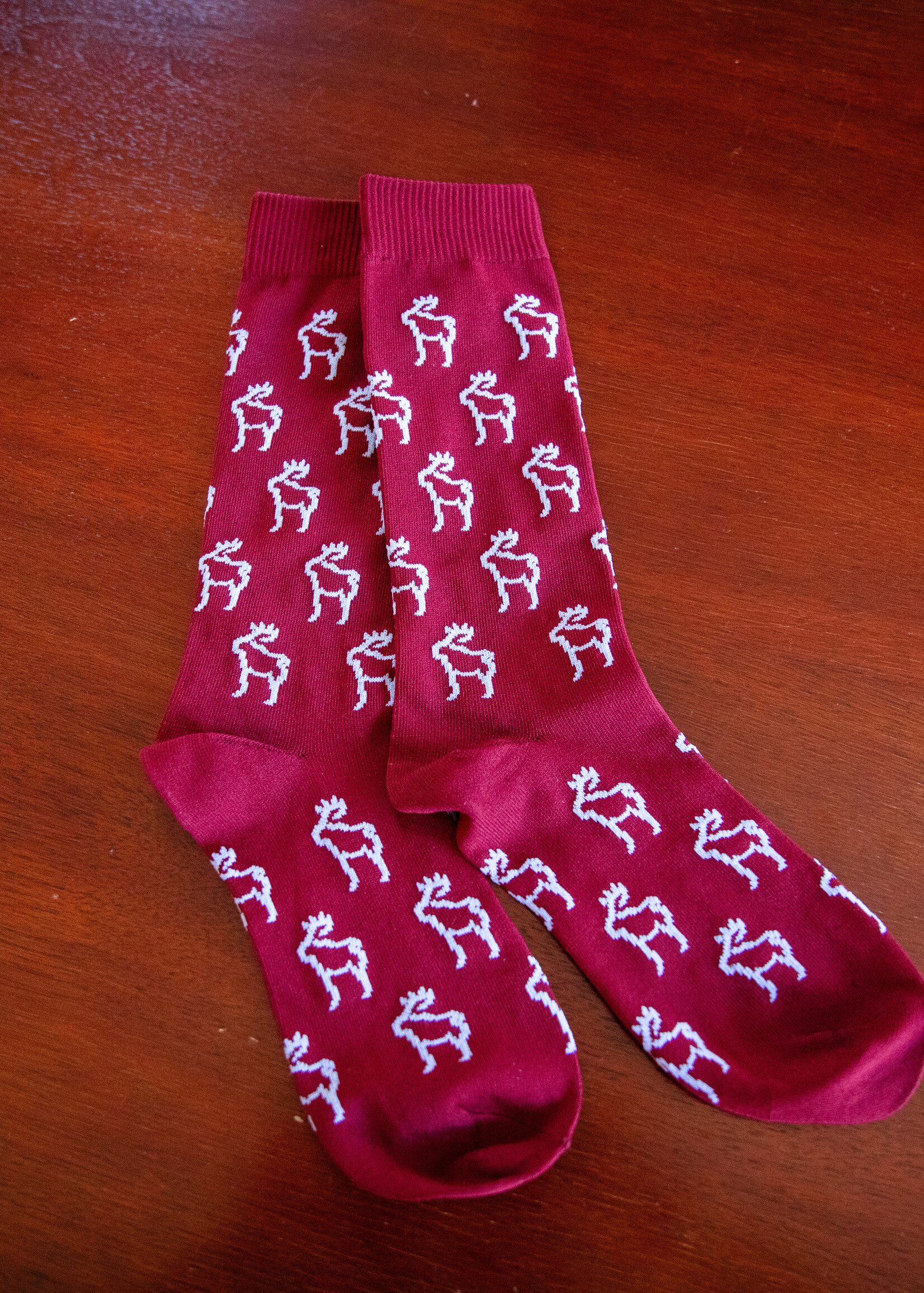 Moose socks red