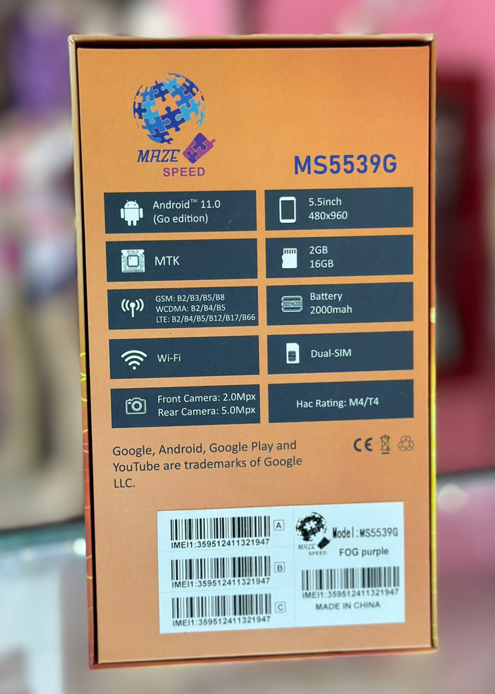 Maze Speed Maze Speed MS5539G-2 2 GB + 16 GB