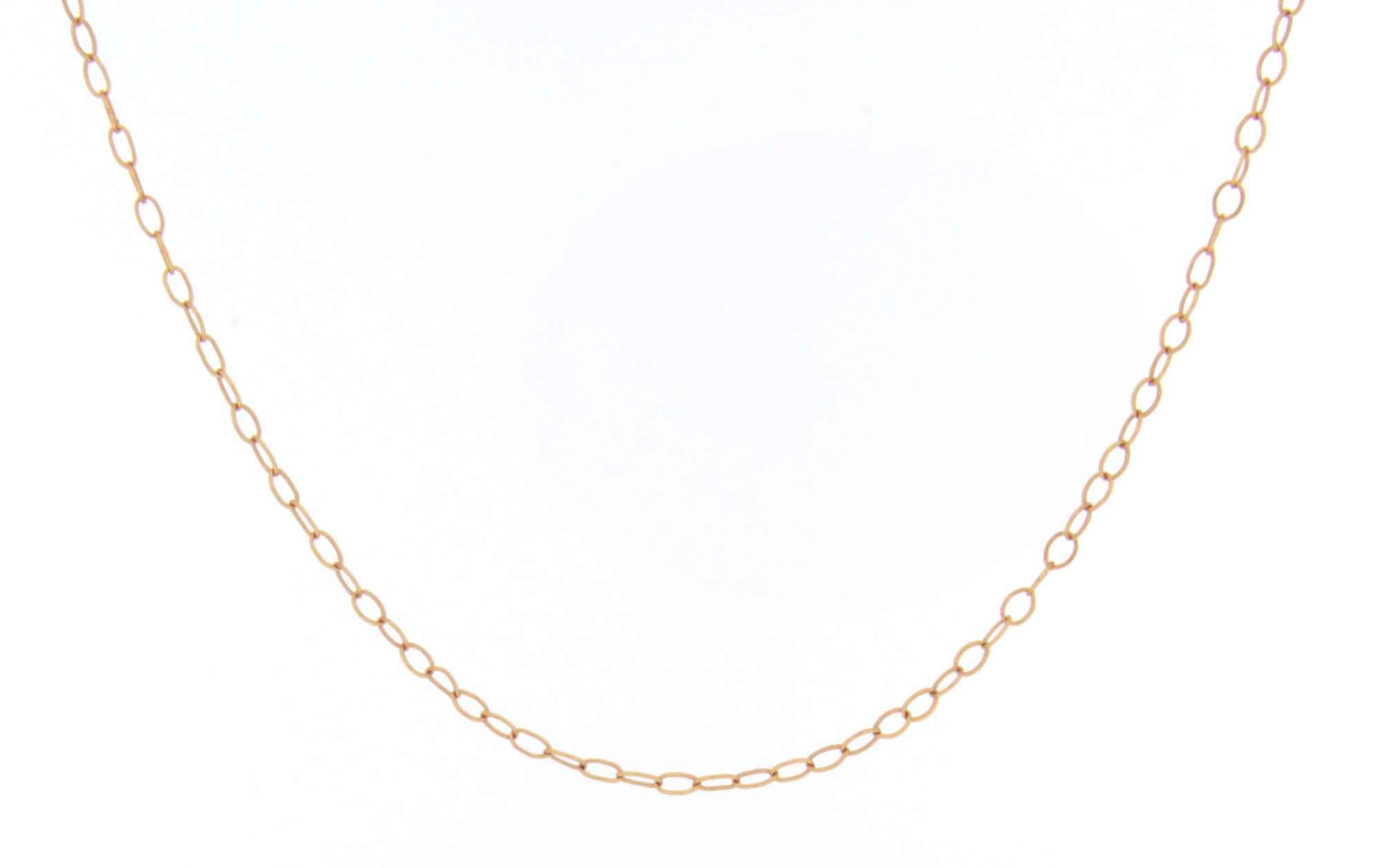 14K Yellow Gold Link Chain Necklace (18.5"/.5mm)-1