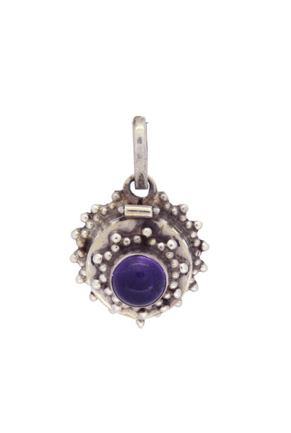 .925 Purple Jade Urn Pendant