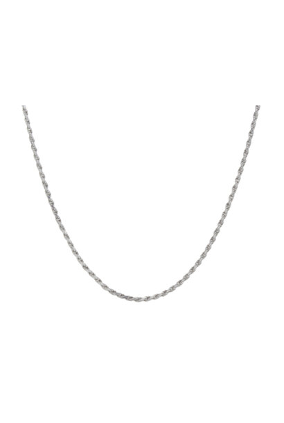 .925 Rope Chain Necklace (24"/1mm)