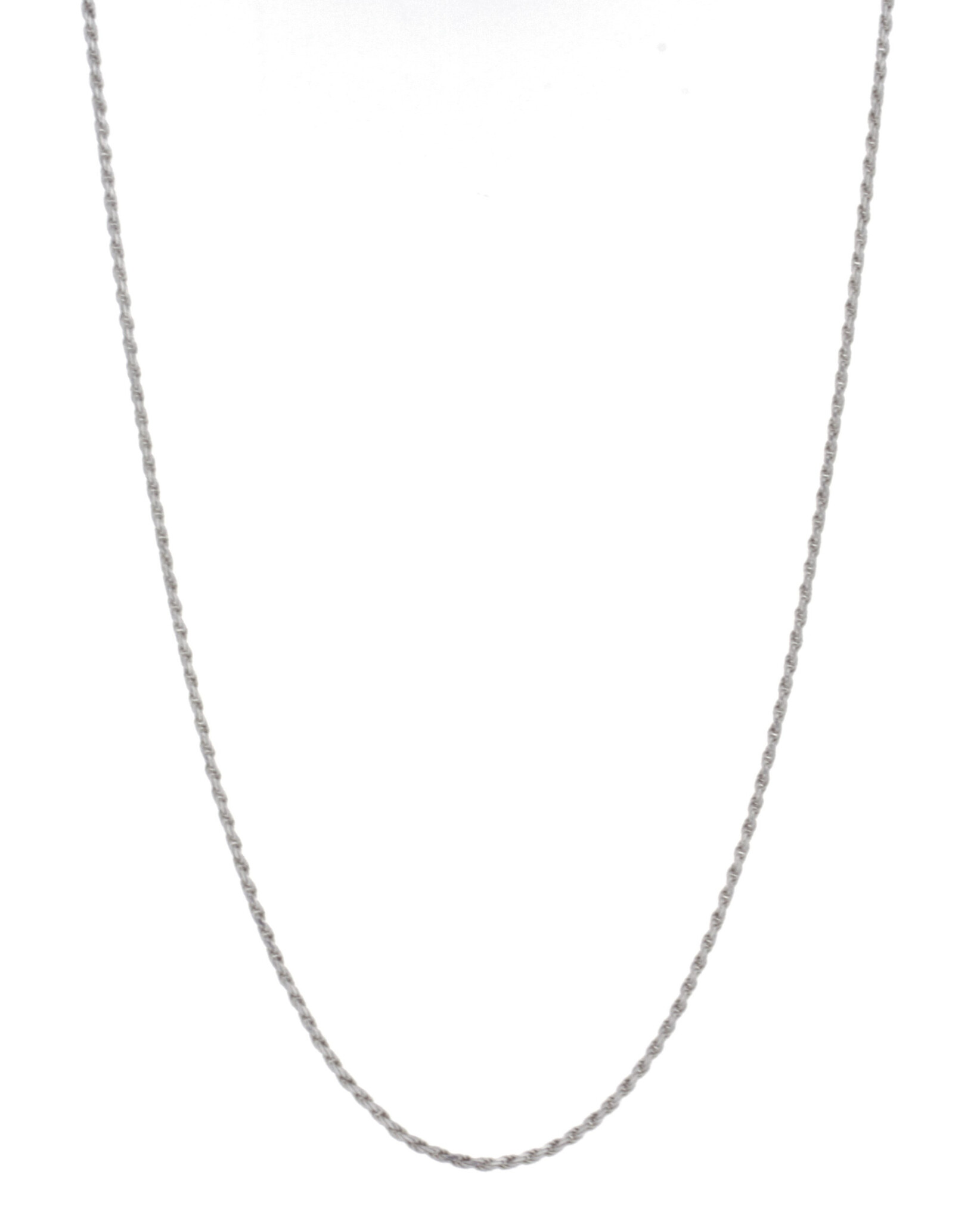 .925 Rope Chain Necklace (24"/1mm)-2