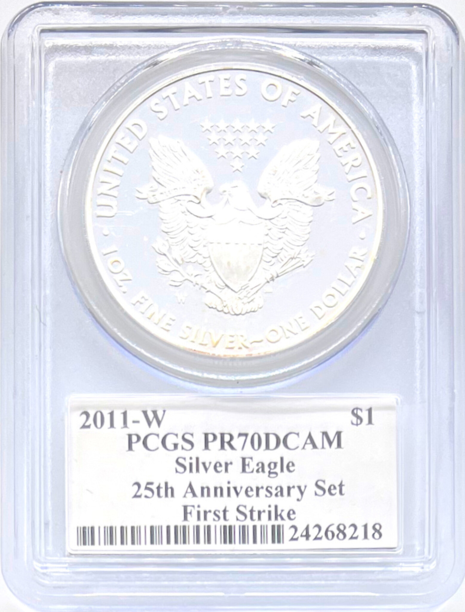 2011-W Silver Eagle (PR-70 DCAM) PCGS John M. Mercanti-2