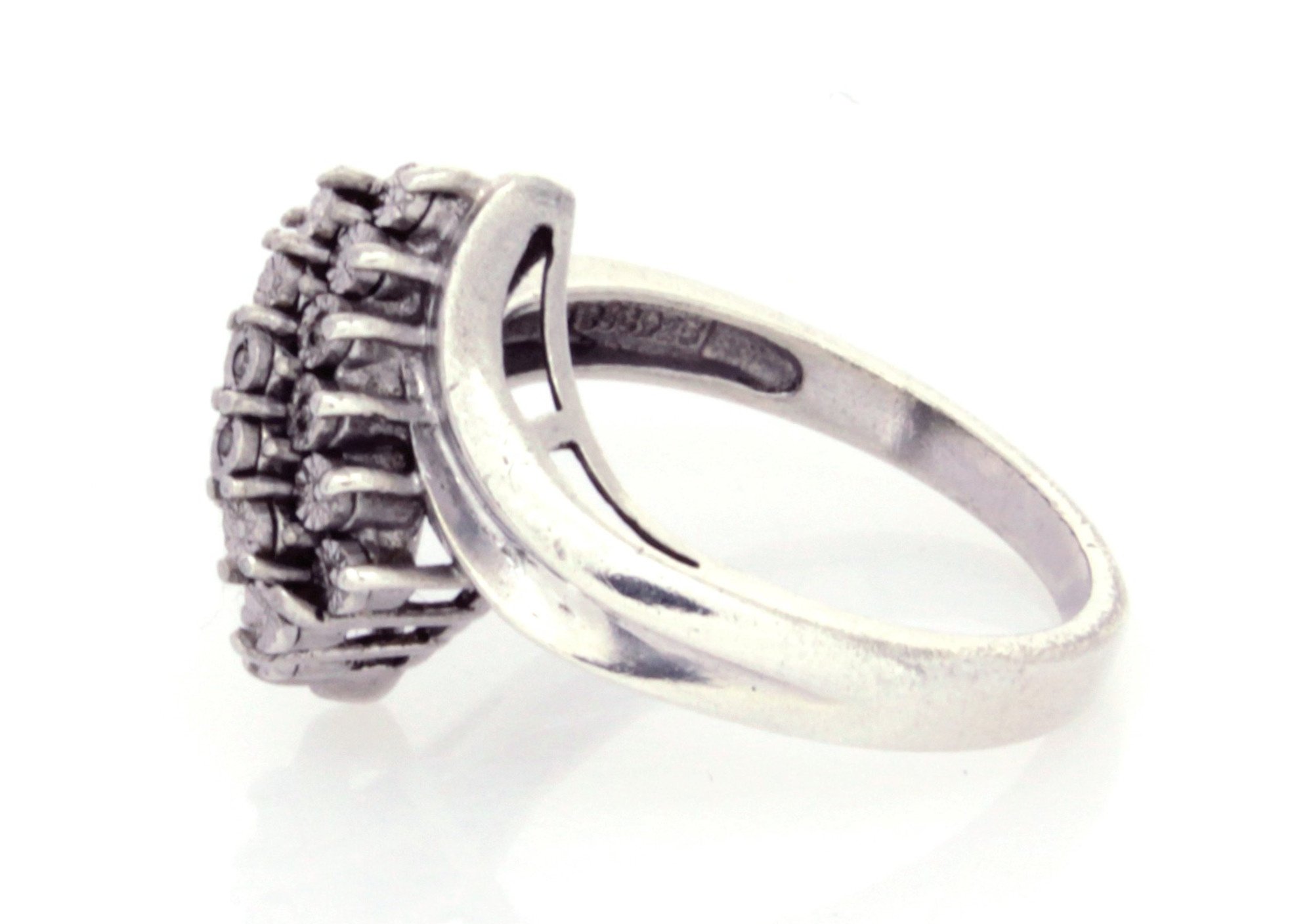 .925 Diamond Cluster Ring (size 7)-2