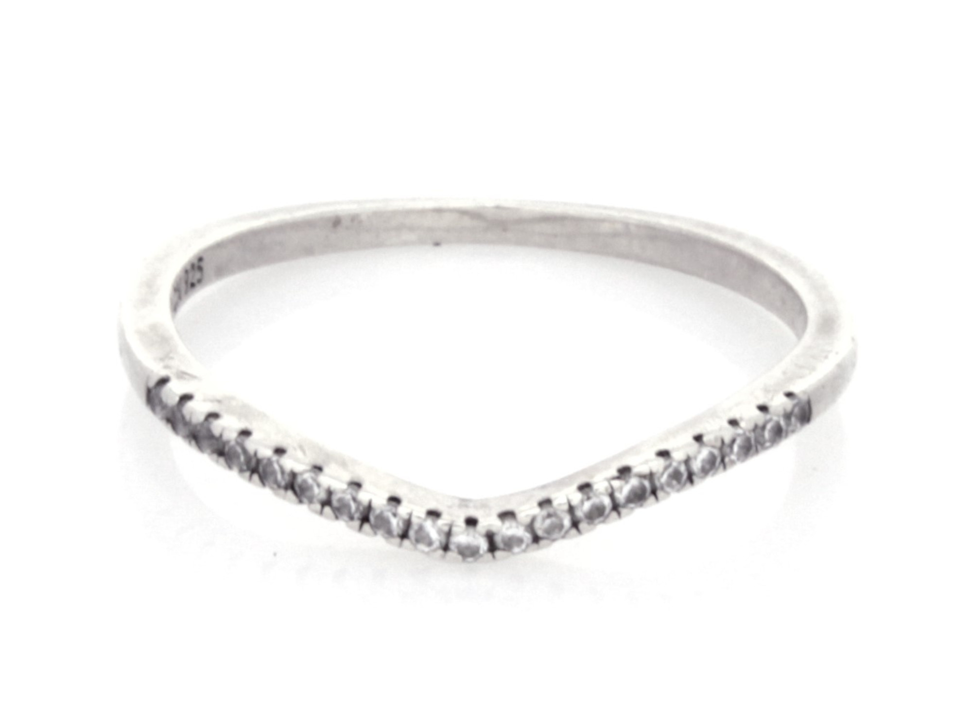 .925 Crystal Stackable Band (sz 7)-1