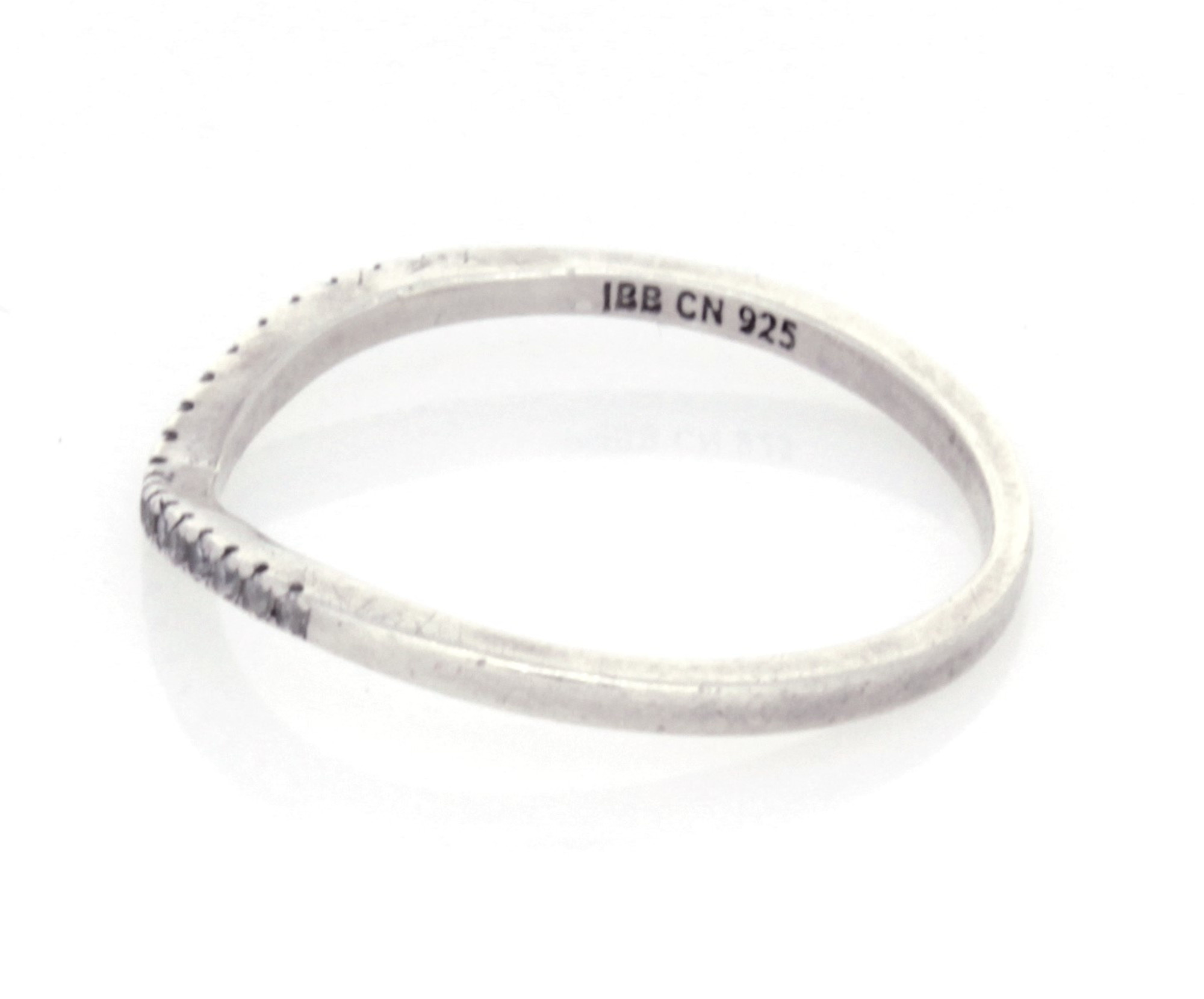 .925 Crystal Stackable Band (sz 7)-2