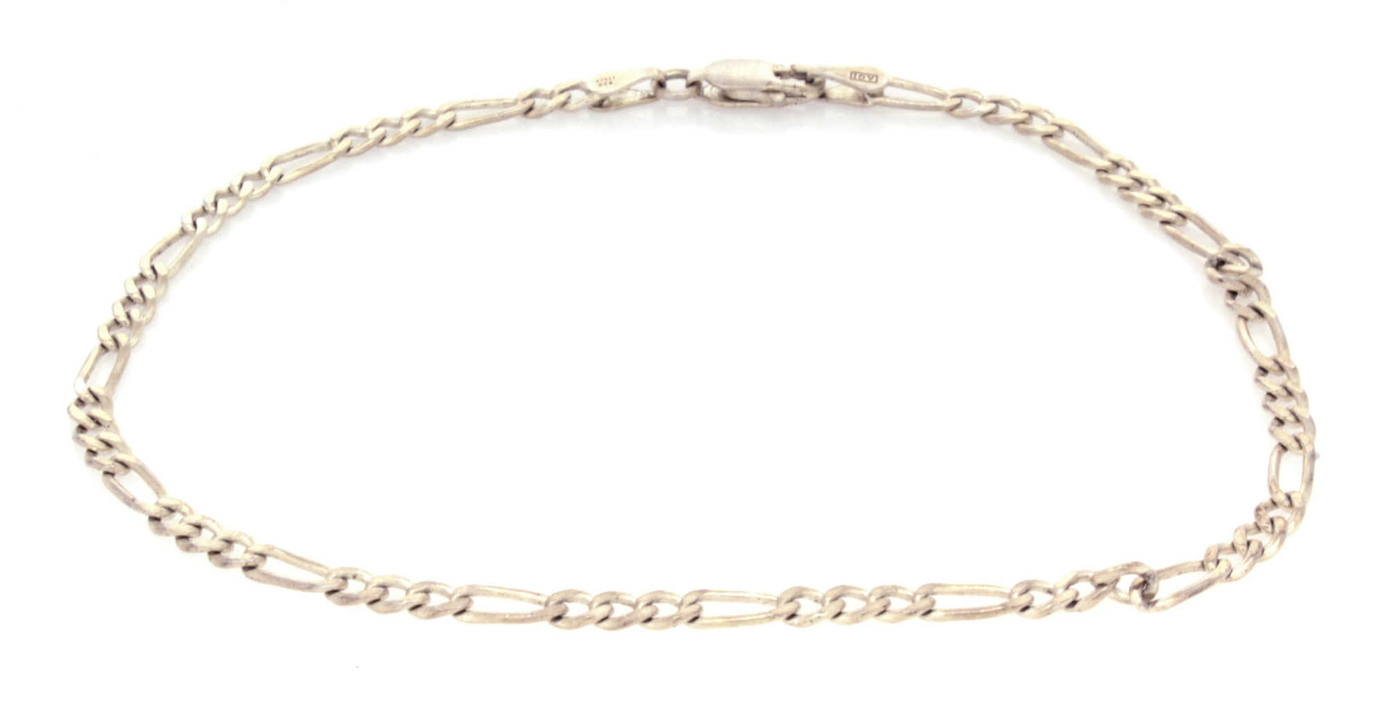 .925 Figaro Chain Bracelet (9"/3mm)-1