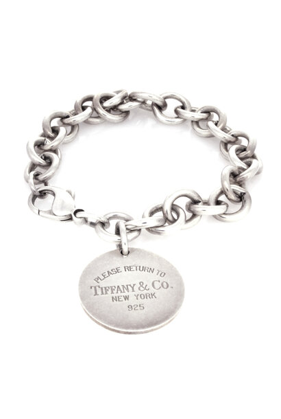.925 TIFFANY & CO. Bracelet with Round Tag (7 1/4")