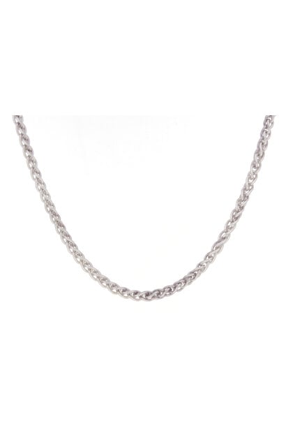 .925 Wheat Chain Necklace (17" / 2mm)