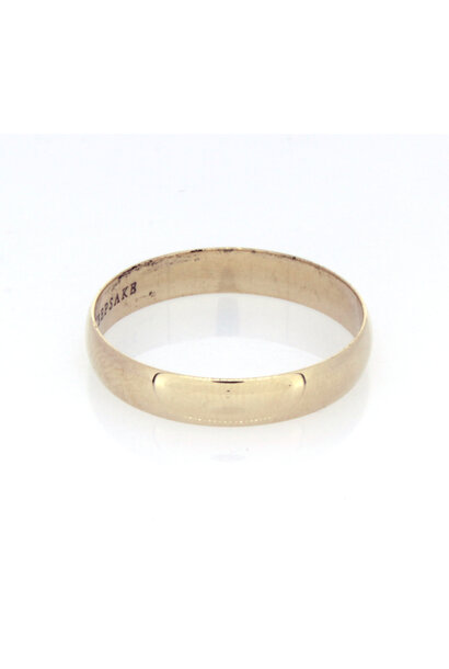 10K Yellow Gold Wedding Band (sz 9 1/2/4mm)