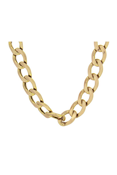 10K Yellow Gold Cuban Chain Necklace (22"/6.5mm)