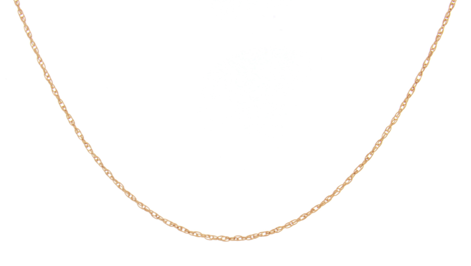 10K Yellow Gold Rope Chain Necklace (16"/.9mm)-1