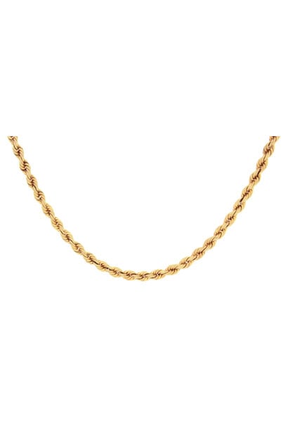 14K Yellow Gold Rope Chain Necklace (20 1/2" / 2.3mm)