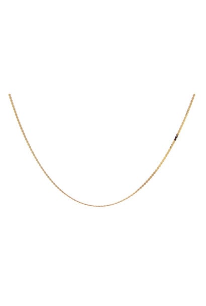 14K Yellow Gold Serpentine Chain Necklace (30"/.9mm)