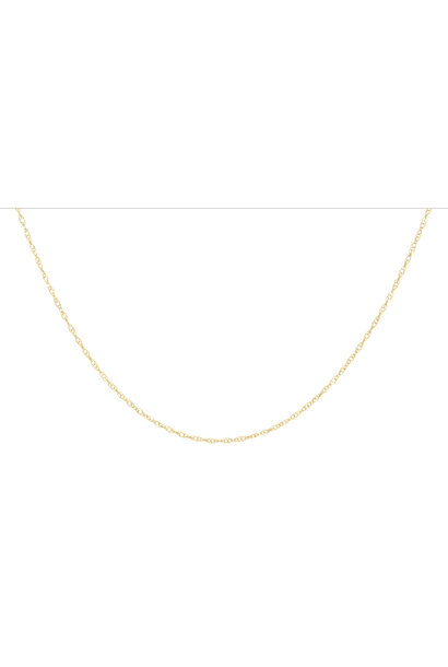 14K Yellow Gold Wheat Chain Necklace (18"/.8mm)
