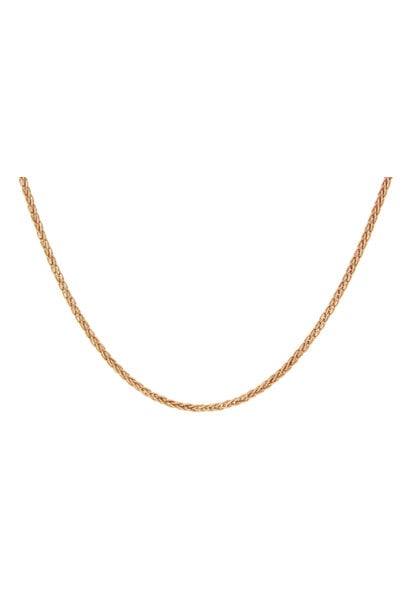 14K Yellow Gold Wheat Chain Necklace (20"/1.5mm)