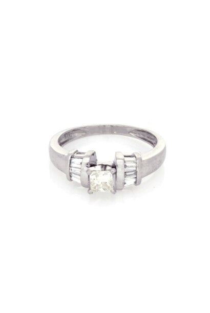 Platinum Diamond Engagement Ring (sz 7)
