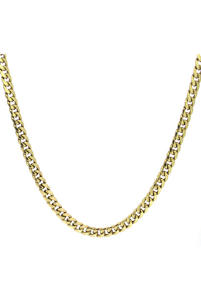 10K Yellow Gold Cuban Chain Necklace (22"/5.2mm)