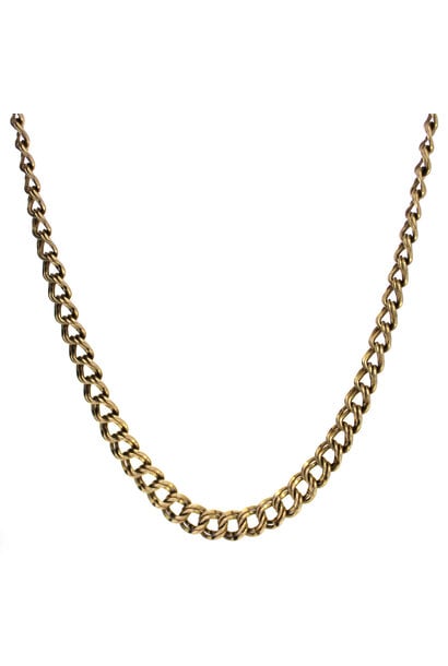 10K Yellow Gold Fancy Chain Necklace (24 1/2" / 7mm)