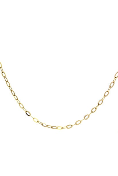 18K Yellow Gold Link Chain Necklace (20" / 2mm)