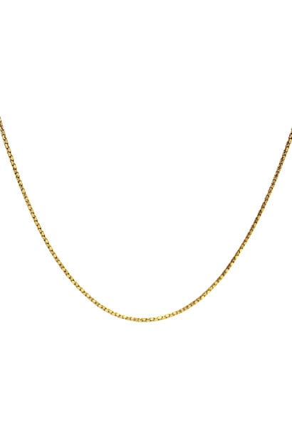 14K Yellow Gold Unique Chain Necklace (24" / 2mm)