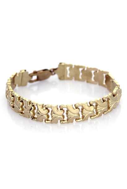 14K Yellow Gold Art Bracelet (6 3/4" / 10mm)