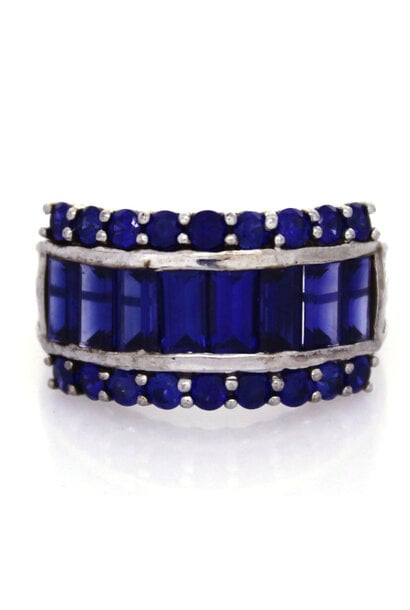 .925 Sapphire Fashion Ring (sz 8)