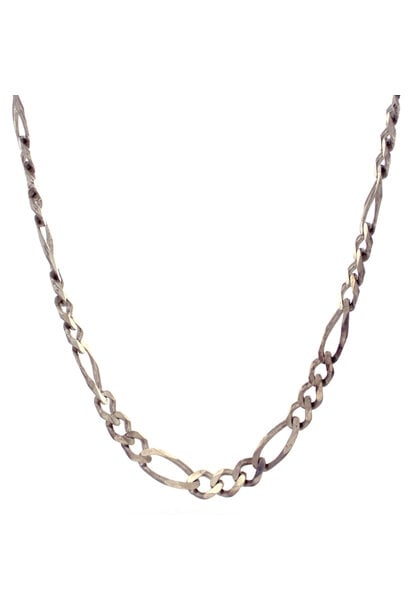 .925 Figaro Chain Necklace (23 1/2" / 10.5mm)