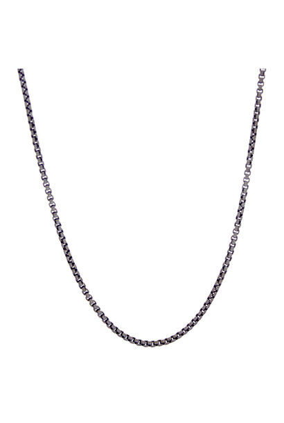 14K White Gold Box Chain Necklace (24 3/4" / 1.9mm)