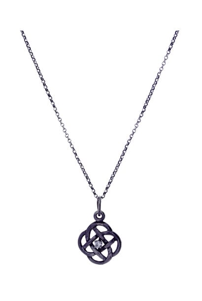 .925 Celtic Diamond Pendant (18 1/2")