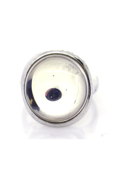 .925 Glass Cocktail Ring (sz 11)