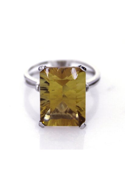 .925 Citrine Cocktail Ring (sz 9)
