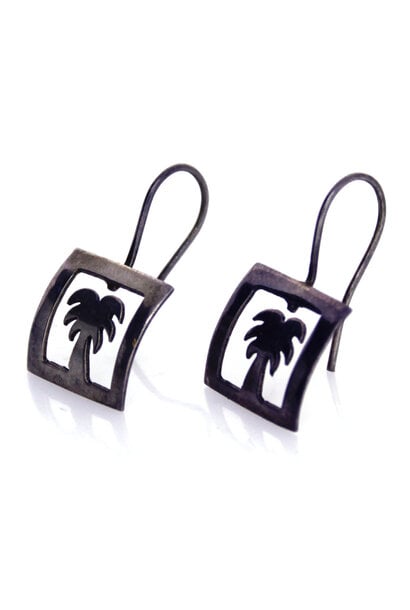 .925 Palm Tree Earrings