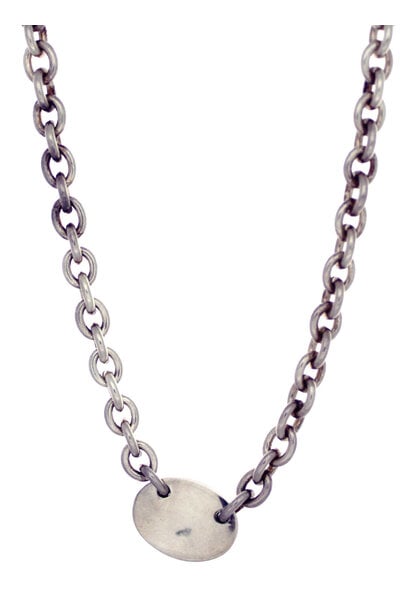 .925 Blank Pendant Toggle Chain Necklace (18")