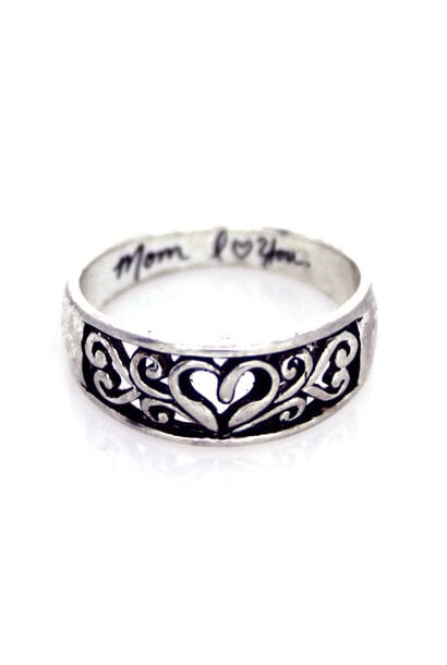 .925 Heart Ring for Mom (sz 7)