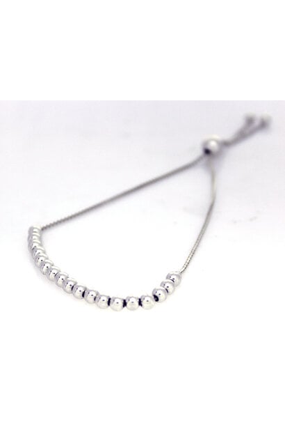 .925 Tension Ball Bracelet (adj length)