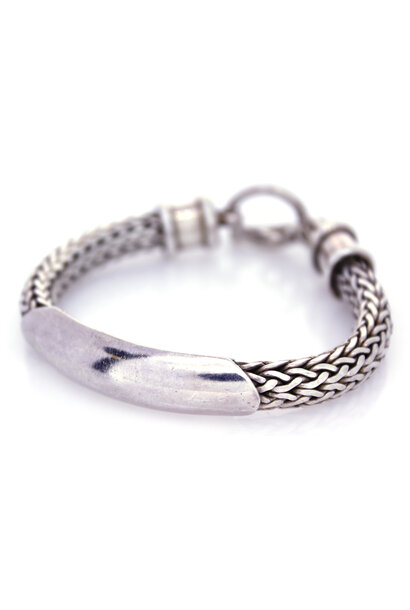 .925 Bynzatine Bar Bracelet with Toggle (7")