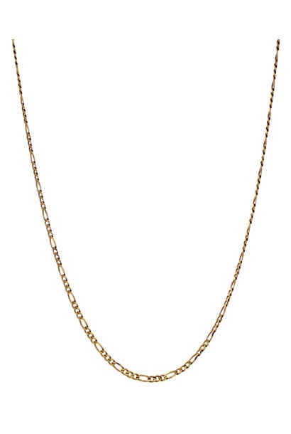14K Yellow Gold Figaro Chain Necklace (21 3/4" /  3mm)